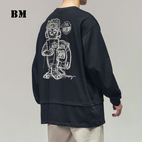 men's hoodies & sweatshirts 2021 spring autumn fashion cartoon print stitching casual sweatshirt korean hip hop couple pullover st, Black
men's hoodies & sweatshirts 2021 spring autumn fashion cartoon print stitching casual sweatshirt korean hip hop couple pullover st, Black