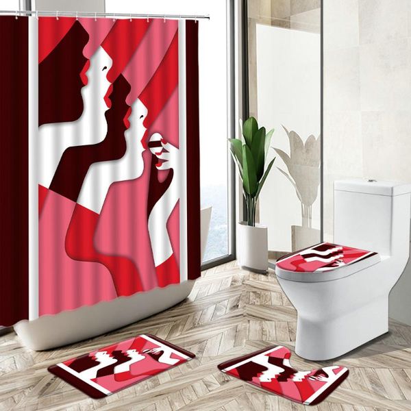 shower curtains fashion red lips woman curtain european abstract art girl bathroom decor non-slip carpet toilet cover bath floor mat set
shower curtains fashion red lips woman curtain european abstract art girl bathroom decor non-slip carpet toilet cover bath floor mat set