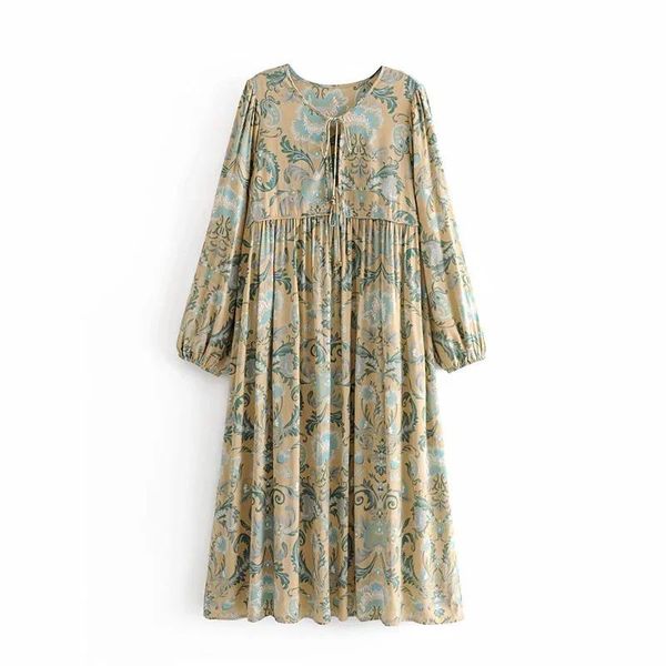 casual dresses autumn long sleeve tunic dress women boho green floral print bohemian rayon gypsy loose vestidos beach party wear, Black;gray
casual dresses autumn long sleeve tunic dress women boho green floral print bohemian rayon gypsy loose vestidos beach party wear, Black;gray