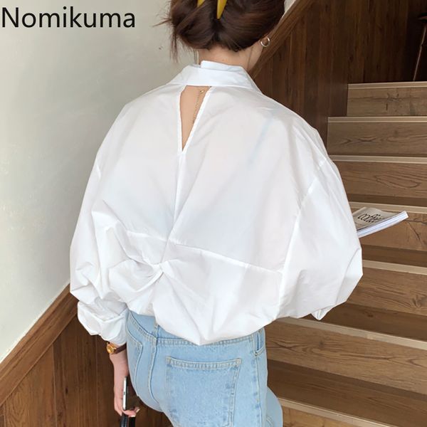 nomikuma back hollow out white shirt single breasted long sleeve solid color blouse women casual fashion korean blusa 3c030 210514
nomikuma back hollow out white shirt single breasted long sleeve solid color blouse women casual fashion korean blusa 3c030 210514