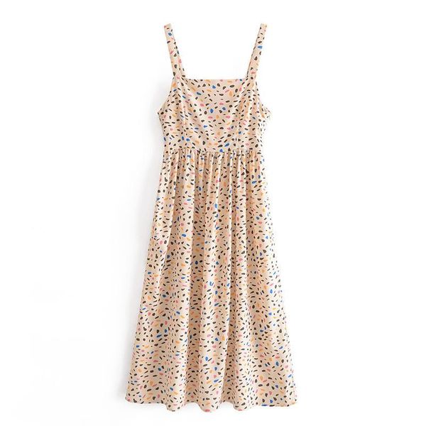 casual dresses polka dot print dress fashion sleeveless side zipper high waist a line strap 2021 summer female vintage beach, Black;gray
casual dresses polka dot print dress fashion sleeveless side zipper high waist a line strap 2021 summer female vintage beach, Black;gray