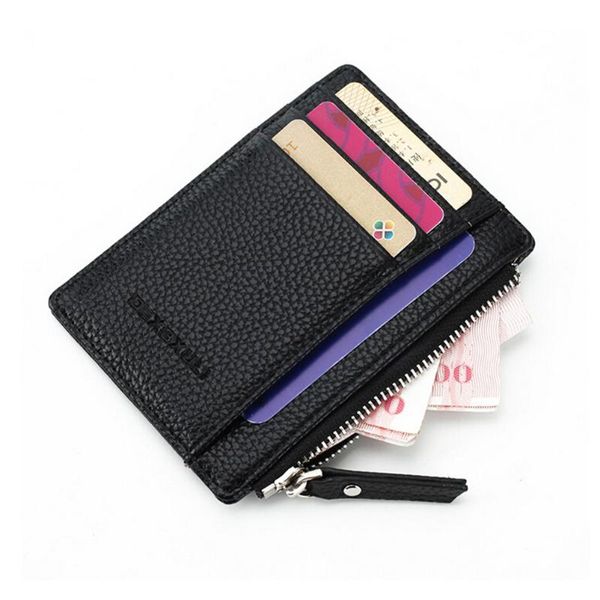 card holders 1pcs leather holder black brown soft business fashion id s for men, Brown;gray
card holders 1pcs leather holder black brown soft business fashion id s for men, Brown;gray