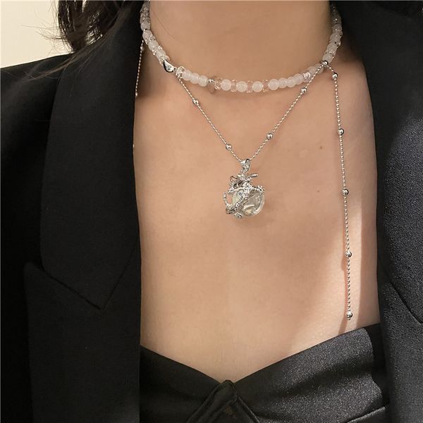 necklace minority design national wind dragon * new chinese mountain and sea classic pattern national 2yk clavicle chain, Silver
necklace minority design national wind dragon * new chinese mountain and sea classic pattern national 2yk clavicle chain, Silver
