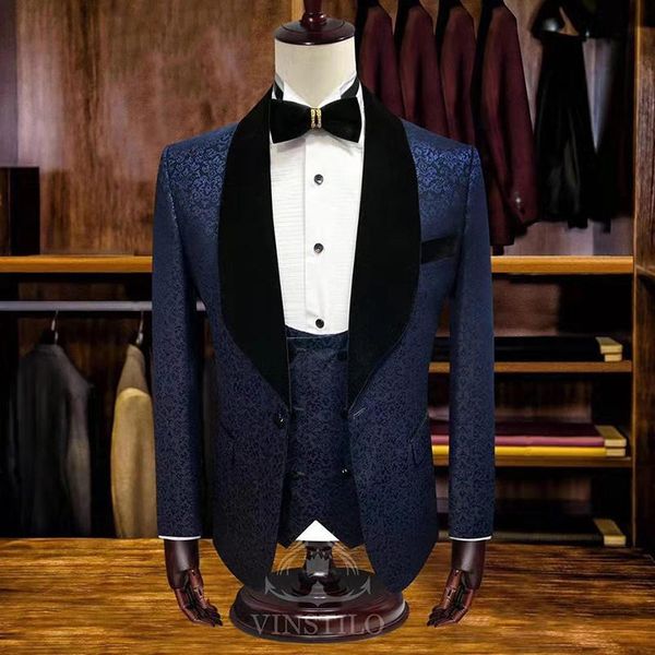 men's suits & blazers style french men slim fit suit party casual printed wedding 3 piece euro sze, White;black
men's suits & blazers style french men slim fit suit party casual printed wedding 3 piece euro sze, White;black