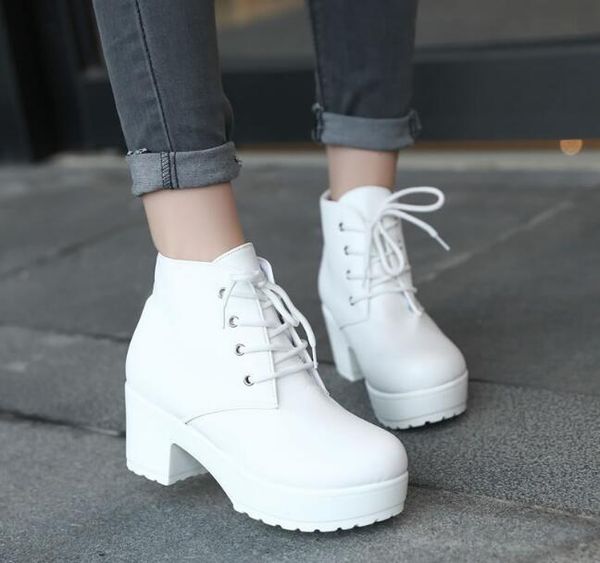 boots women for ankle female winter shoes snow boot booties warm fur bota, Black