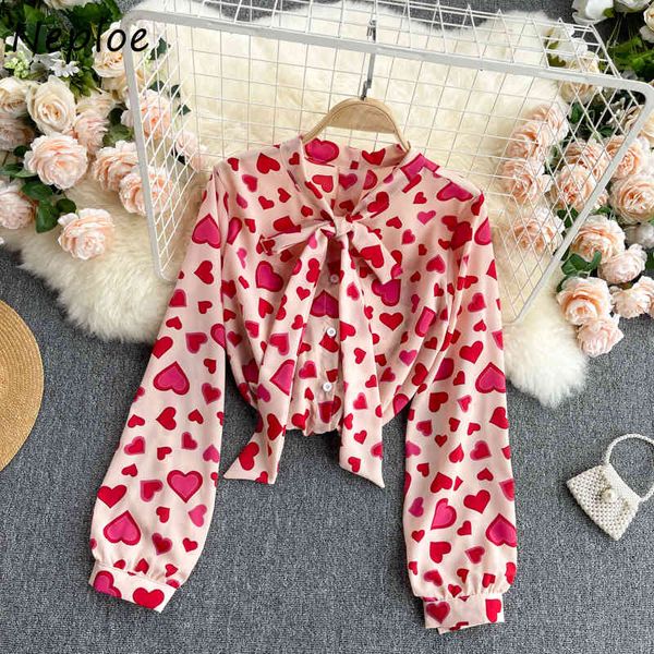 neploe vintage print work style ol loose blouse women bow design pullover long sleeve blusas spring all match lady 210510, White
neploe vintage print work style ol loose blouse women bow design pullover long sleeve blusas spring all match lady 210510, White