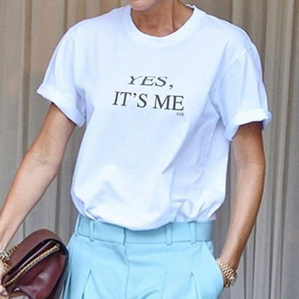 women's t-shirt women spring / summer 2021 fashion casual yesit'sme letter printed loose white cotton short-sleeved
women's t-shirt women spring / summer 2021 fashion casual yesit'sme letter printed loose white cotton short-sleeved