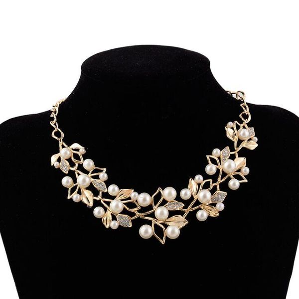 chokers kakaboom women's pearls leaf delicate necklaces pendants for banquet party wedding all-match elegant noble, Golden;silver
chokers kakaboom women's pearls leaf delicate necklaces pendants for banquet party wedding all-match elegant noble, Golden;silver