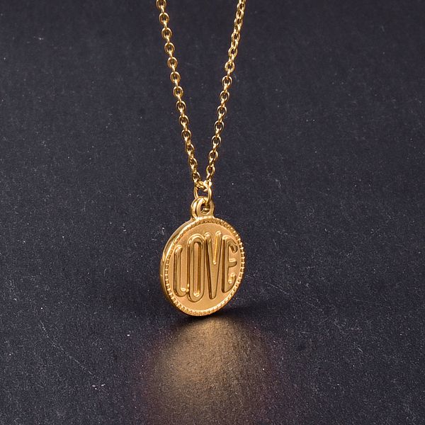 romantic round love pendant stainless steel necklace charm metal gold stylish choker necklace for women trendy 2020dio chan contact, Silver
romantic round love pendant stainless steel necklace charm metal gold stylish choker necklace for women trendy 2020dio chan contact, Silver