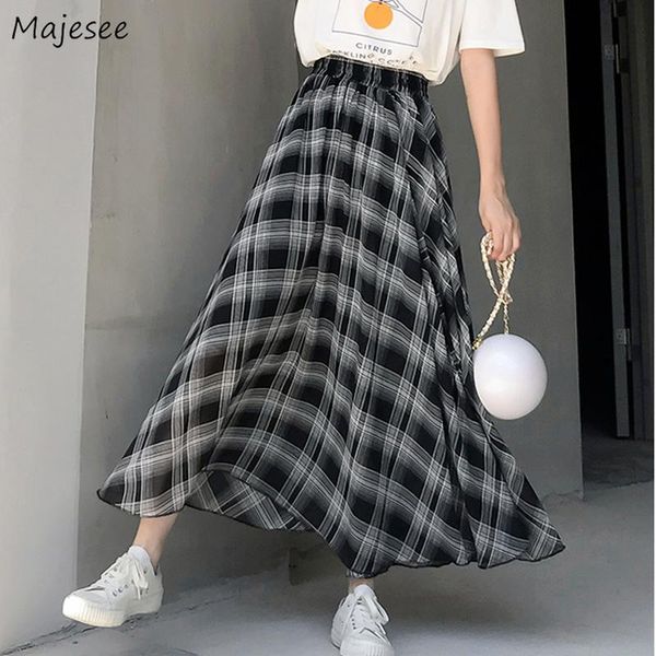 skirts women casual female simple all-match high street spring student loose korean style plaid a-line chiffon ankle length, Black
skirts women casual female simple all-match high street spring student loose korean style plaid a-line chiffon ankle length, Black