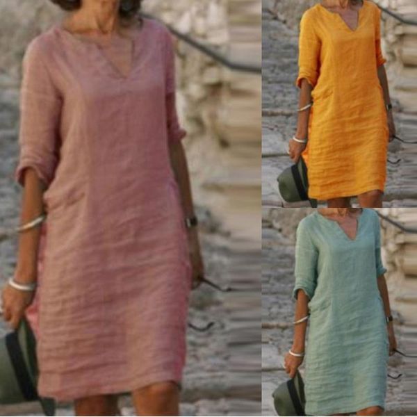 women half sleeve v-neck casual vacation solid short mini shift dress fall streetwear beach holiday ethnic clothing, Red
women half sleeve v-neck casual vacation solid short mini shift dress fall streetwear beach holiday ethnic clothing, Red