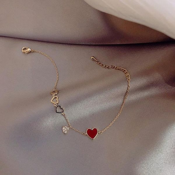 sweet drop oil love pendant bracelet peach heart female personality all-match student refined zircon jewelry fashion charm bracelets, Golden;silver
sweet drop oil love pendant bracelet peach heart female personality all-match student refined zircon jewelry fashion charm bracelets, Golden;silver