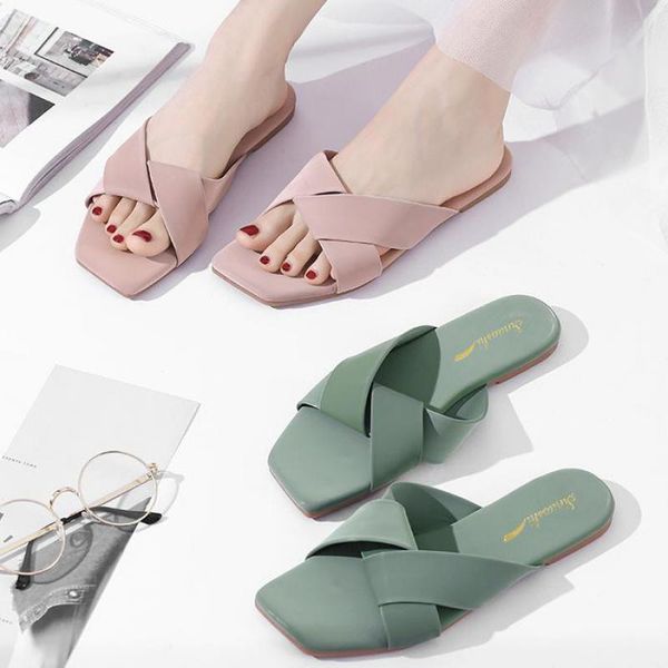 fashion women slippers summer flip-flops outdoor female beach shoes casual flats lady sandals woman home footwear non-slip, Black 
fashion women slippers summer flip-flops outdoor female beach shoes casual flats lady sandals woman home footwear non-slip, Black