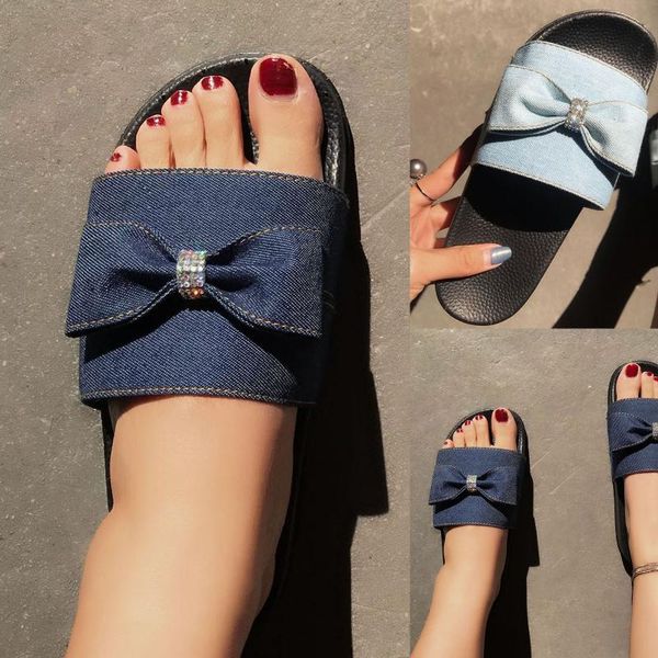 women flip flops bowknot denim summer slippers woman casual flats cross open toe female lady slides sandals shoes d4, Black
women flip flops bowknot denim summer slippers woman casual flats cross open toe female lady slides sandals shoes d4, Black