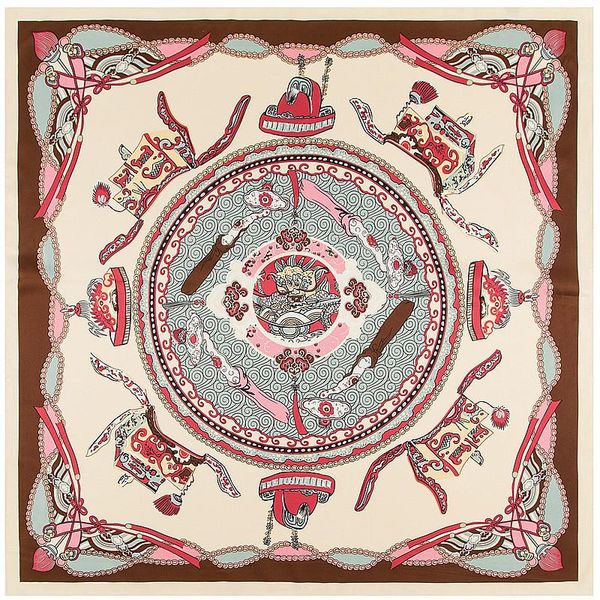 scarves mosoga 2021 luxury twill silk scarf women classic chinese totem pattern big square kerchief autumn winter warm pashmia, Blue;gray
scarves mosoga 2021 luxury twill silk scarf women classic chinese totem pattern big square kerchief autumn winter warm pashmia, Blue;gray