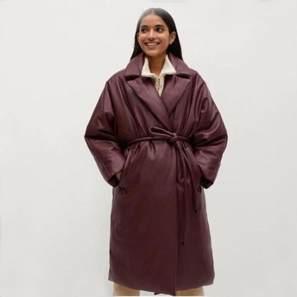 women's down & parkas malina fashion winter thick long pockets women elegant notched solid coats loose tie belt cotton jackets ladies, Black
women's down & parkas malina fashion winter thick long pockets women elegant notched solid coats loose tie belt cotton jackets ladies, Black
