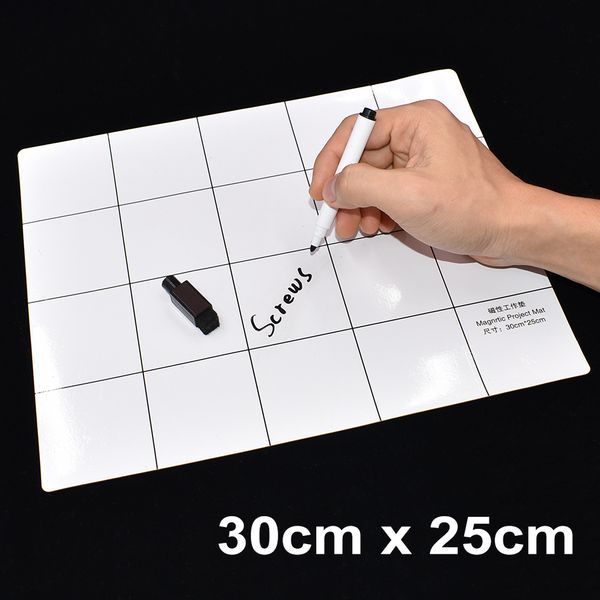 30cm x 25cm white magnetic project mat screw screws working pad with marker pen eraser for cell phone laptablet diy repair 20set
30cm x 25cm white magnetic project mat screw screws working pad with marker pen eraser for cell phone laptablet diy repair 20set