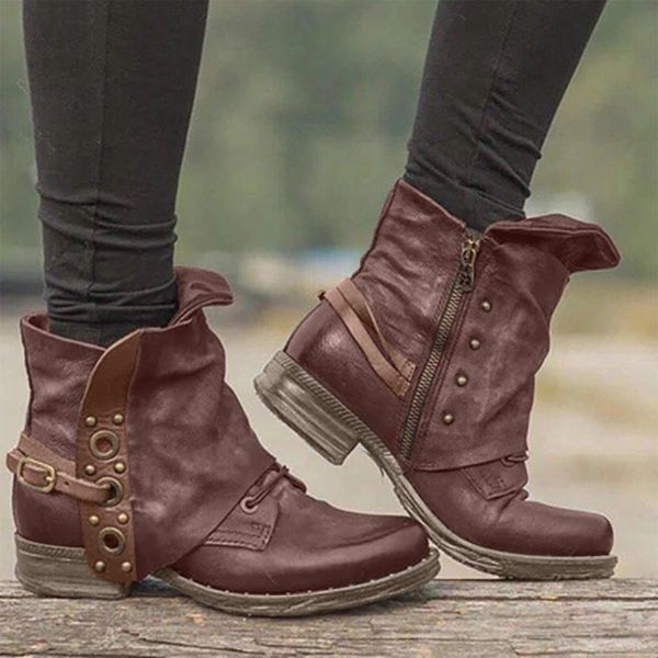 boots 2021 fashion women leather ankle plus size heel buckle side zipper short ladies casual shoes botas mujer, Black
boots 2021 fashion women leather ankle plus size heel buckle side zipper short ladies casual shoes botas mujer, Black