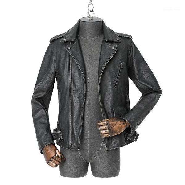 men's leather & faux vintage 2021 black motorcycle style genuine jacket men plus size 4xl real natural cowhide autumn slim fit biker�
men's leather & faux vintage 2021 black motorcycle style genuine jacket men plus size 4xl real natural cowhide autumn slim fit biker�
