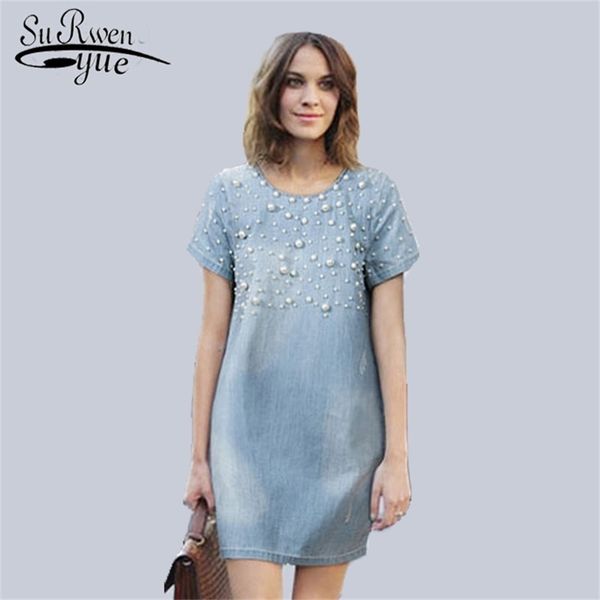 fashion summer plus size women casual loose dress chic denim jeans dresses nice vestidos cotton women's gown c19-c 210421, White;black
fashion summer plus size women casual loose dress chic denim jeans dresses nice vestidos cotton women's gown c19-c 210421, White;black