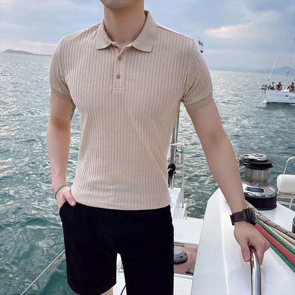 camisa masculina mannen kleding summer men polo social club outfits british knitted short sleeve shirt breathable, White;black
camisa masculina mannen kleding summer men polo social club outfits british knitted short sleeve shirt breathable, White;black