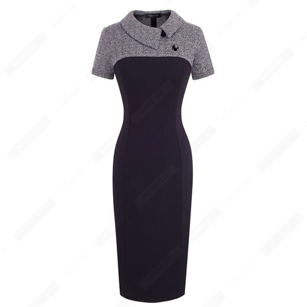 vintage women patchwork pattern plus size bodycon elegant office ladies charming dress eb238, Black;gray
vintage women patchwork pattern plus size bodycon elegant office ladies charming dress eb238, Black;gray