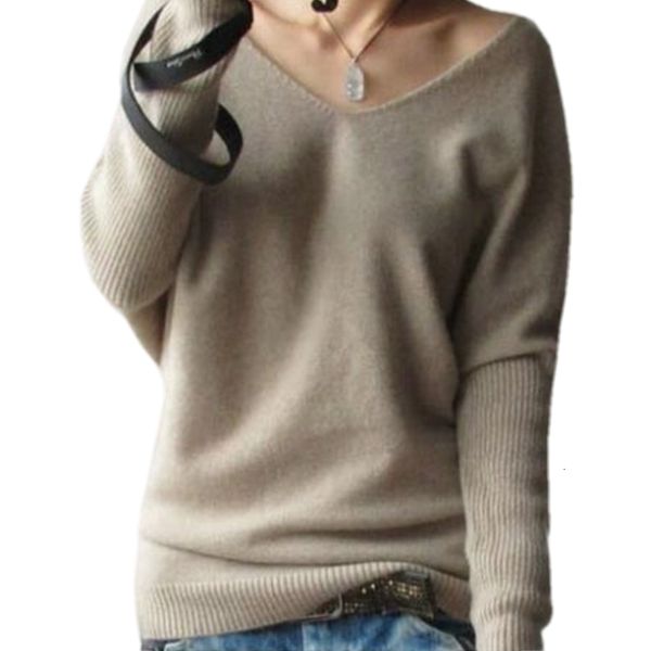 women's sweaters loose wool sweater for tailor sheep, long sleeve and low v, feminine fashion spring autumn, plus size l3tw, White;black 
women's sweaters loose wool sweater for tailor sheep, long sleeve and low v, feminine fashion spring autumn, plus size l3tw, White;black