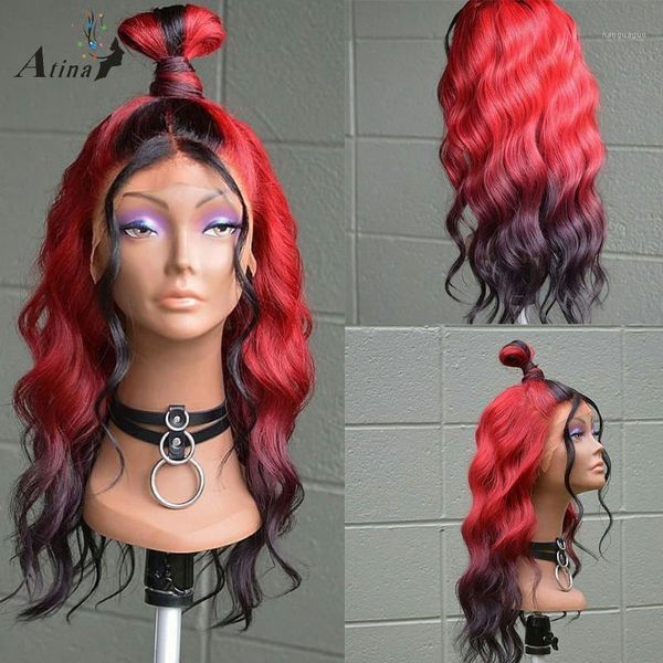 ombre red deep wave frontal wig highlight water lace front human hair for black women hd transparent wigs ponytail1, Black;brown
ombre red deep wave frontal wig highlight water lace front human hair for black women hd transparent wigs ponytail1, Black;brown