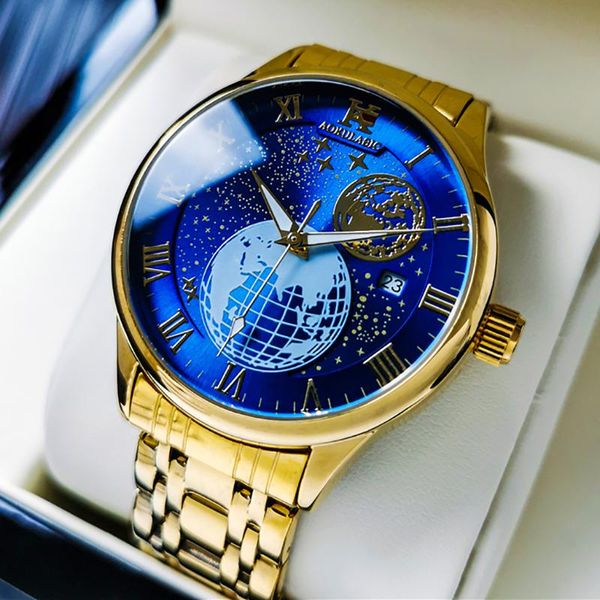 wristwatches aokulasic men's automatic mechanical watch fashion business trend moon phase stars watches for men gold steel relogio masc, Slivery;brown
wristwatches aokulasic men's automatic mechanical watch fashion business trend moon phase stars watches for men gold steel relogio masc, Slivery;brown