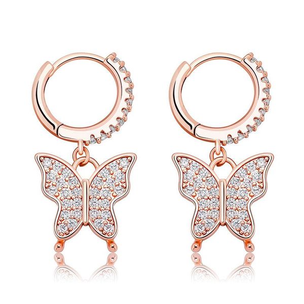women's earrings zircon iced out butterfly dangle hoop earring for women animal stud earrings girls jewelry, Golden;silver
women's earrings zircon iced out butterfly dangle hoop earring for women animal stud earrings girls jewelry, Golden;silver