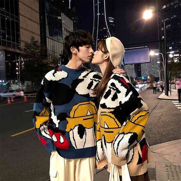 women's sweaters korobov japanese style cartoon knit women korean sweet o neck long sleeve pullovers autumn harajukju oversize jumpers, White;black
women's sweaters korobov japanese style cartoon knit women korean sweet o neck long sleeve pullovers autumn harajukju oversize jumpers, White;black