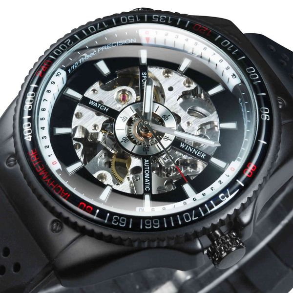 watches sport mens brand luxury skeleton watch for men mechanical wristwatches luminous hands silicone strap winner clock, Slivery;brown
watches sport mens brand luxury skeleton watch for men mechanical wristwatches luminous hands silicone strap winner clock, Slivery;brown