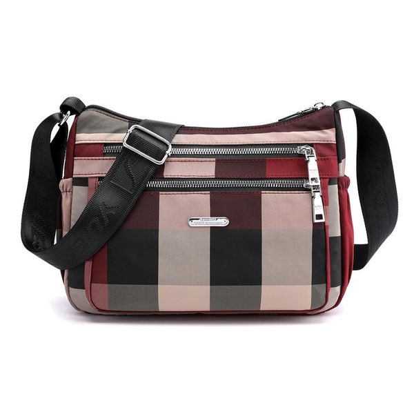 evening bags women's leisure nylon shoulder bag, waterproof lattice strap, soft zipper, multi pocket, multi-function, 2021
evening bags women's leisure nylon shoulder bag, waterproof lattice strap, soft zipper, multi pocket, multi-function, 2021