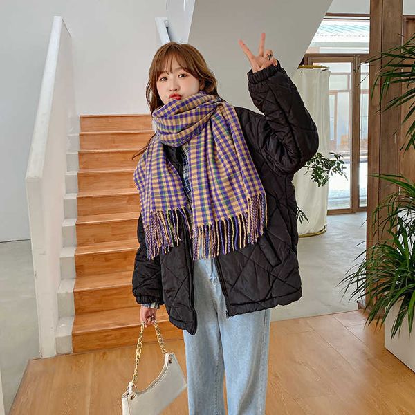 imitation cashmere classic fine grid scarf women's korean fashion autumn and winter warm shawl bib, Blue;gray
imitation cashmere classic fine grid scarf women's korean fashion autumn and winter warm shawl bib, Blue;gray