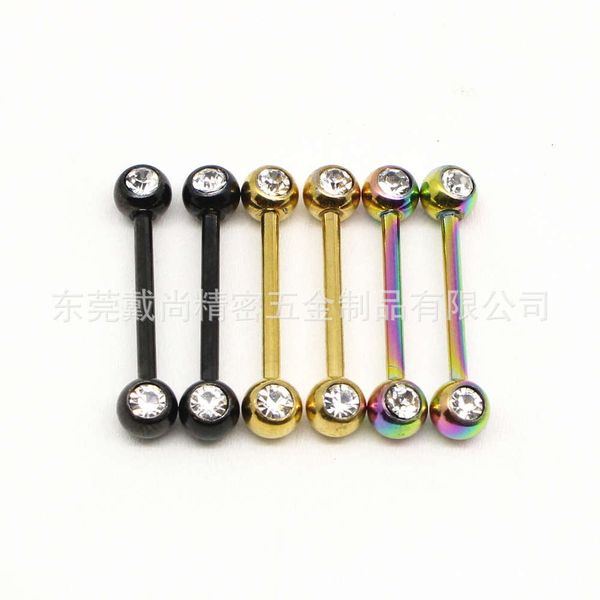 style stainless steel puncture jewelry vacuum electroplating single drill tongue nail ear
style stainless steel puncture jewelry vacuum electroplating single drill tongue nail ear
