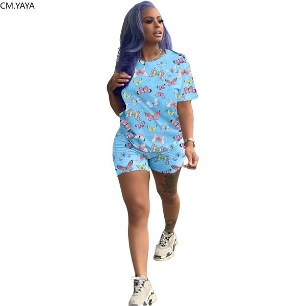 active wear women butterfly print t-shirts shorts jogger sweatpants suit two piece set sport matching set outfiby air, White
active wear women butterfly print t-shirts shorts jogger sweatpants suit two piece set sport matching set outfiby air, White