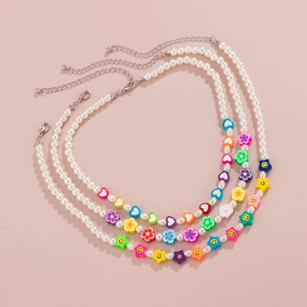 chokers y2k flower/stars/heart short choker necklace for women bohemia pearl beads chain on the neck 2021 fashion jewelry girls, Golden;silver
chokers y2k flower/stars/heart short choker necklace for women bohemia pearl beads chain on the neck 2021 fashion jewelry girls, Golden;silver