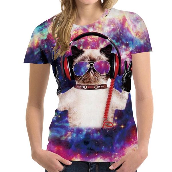women's t-shirt 2021 cute animal print 3d casual summer fashion o-neck shirt plus street style, White
women's t-shirt 2021 cute animal print 3d casual summer fashion o-neck shirt plus street style, White