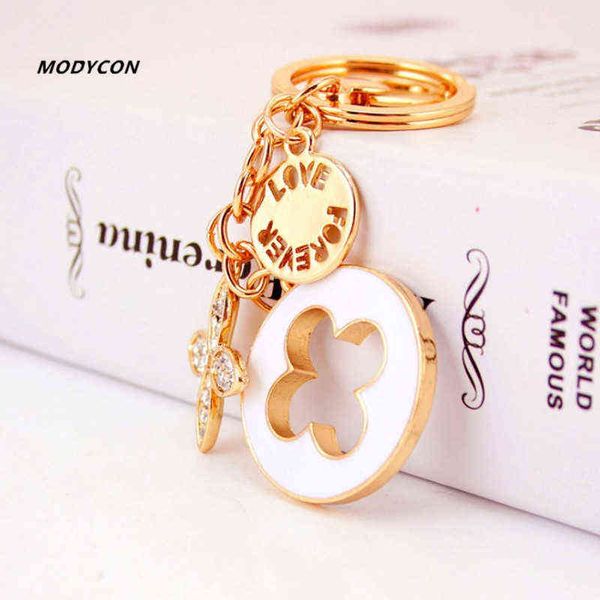 new beautiful clover key chains creative keychain fashion keyring metal key ring car accessories women bag charm drop shipping h1126, Silver
new beautiful clover key chains creative keychain fashion keyring metal key ring car accessories women bag charm drop shipping h1126, Silver