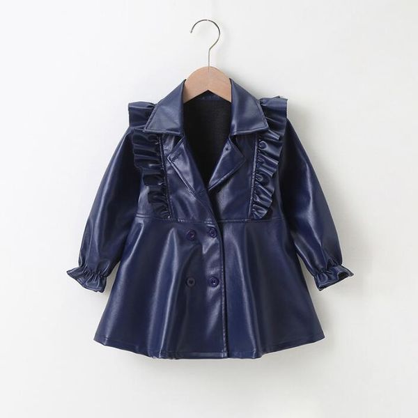Spring Fall Baby Girls Pu Leather Dress Kids Long Sleeve Dresses Children Jackets Coats Fashion Girl Clothes 2-7 Years, Dark blue
Spring Fall Baby Girls Pu Leather Dress Kids Long Sleeve Dresses Children Jackets Coats Fashion Girl Clothes 2-7 Years, Dark blue