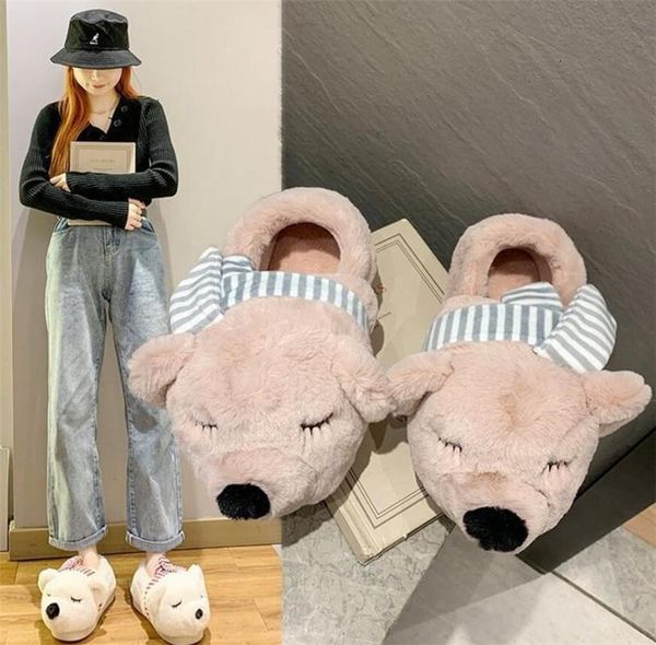 arrivals winter ladies plush slippers cute animal cartoon slides furry home warm cotton lovers big size shoes, Black
arrivals winter ladies plush slippers cute animal cartoon slides furry home warm cotton lovers big size shoes, Black