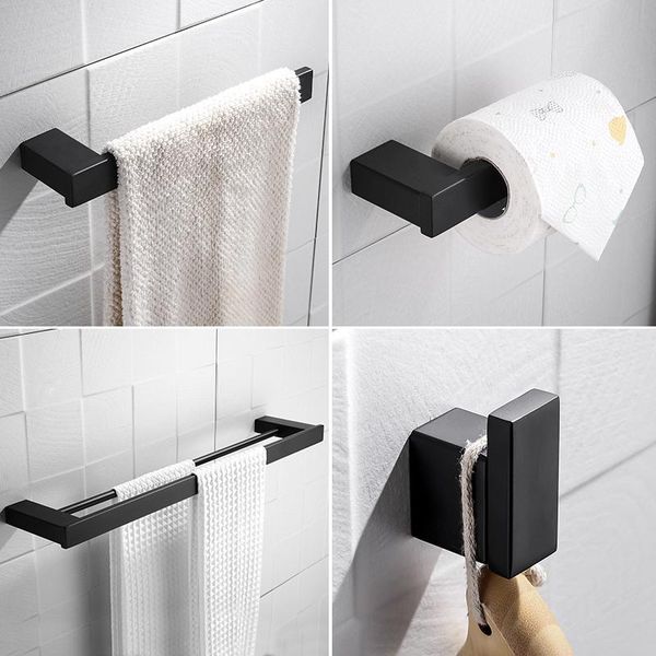 bath accessory set matteblack bathroom accessories stainless steel towel bar ring paper holder robe hook
bath accessory set matteblack bathroom accessories stainless steel towel bar ring paper holder robe hook
