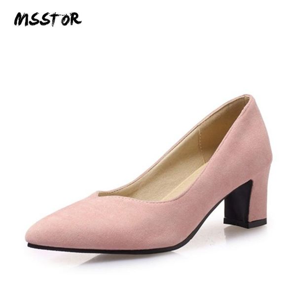 dress shoes msstor flock high heels concise office fashion pointed toe rubber autumn spring pumps woman square heel ladies, Black
dress shoes msstor flock high heels concise office fashion pointed toe rubber autumn spring pumps woman square heel ladies, Black