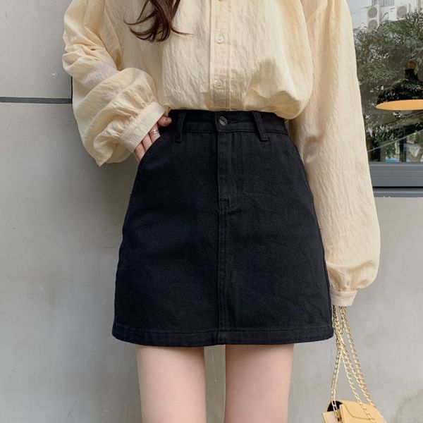 skirts women denim mini korean style fashion summer high waist black casual package hip jeans skirs 7e30
skirts women denim mini korean style fashion summer high waist black casual package hip jeans skirs 7e30