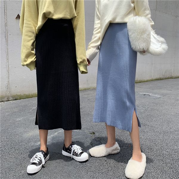 skirts simple elastic waist chic women's knitted skirt share all the solid colors midi casual black autumn mujer fallow skvo
skirts simple elastic waist chic women's knitted skirt share all the solid colors midi casual black autumn mujer fallow skvo