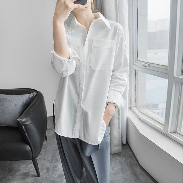 women's blouses & shirts arrival fashion spring oversized blouse woman ol temperament casual bf long sleeve simple sun protection white
women's blouses & shirts arrival fashion spring oversized blouse woman ol temperament casual bf long sleeve simple sun protection white