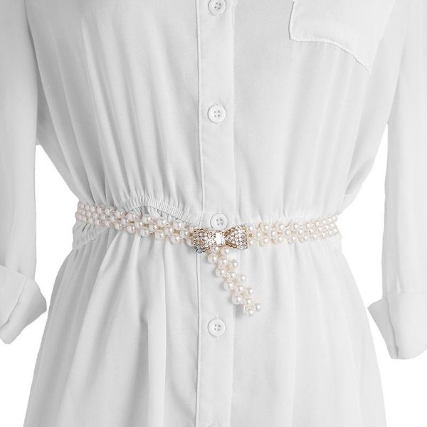 belts 39 color elegant women pearl belt waist elastic buckle chain female girls dress crystal strap, Black;brown
belts 39 color elegant women pearl belt waist elastic buckle chain female girls dress crystal strap, Black;brown