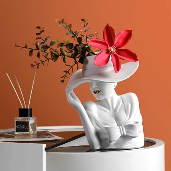 creative beauty flower vase white pink nordic style human head pot home decoration living room ornaments resin crafts vases
creative beauty flower vase white pink nordic style human head pot home decoration living room ornaments resin crafts vases