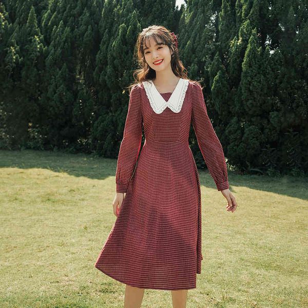casual dresses dress spring arrival women's plaid long sleeve dress with cut out fungus edge contrast lapel for picnic 3929, Black;gray
casual dresses dress spring arrival women's plaid long sleeve dress with cut out fungus edge contrast lapel for picnic 3929, Black;gray