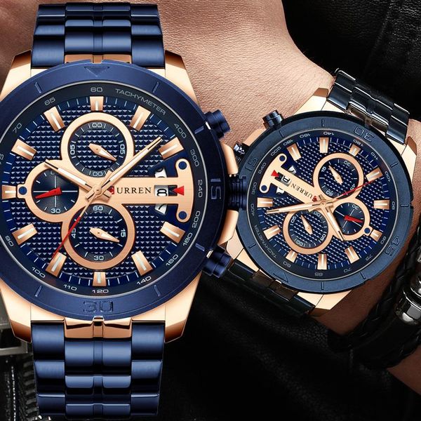 wristwatches curren watch men waterproof chronograph sport military male clock steel man wristwatch relogio masculino 8337, Slivery;brown
wristwatches curren watch men waterproof chronograph sport military male clock steel man wristwatch relogio masculino 8337, Slivery;brown